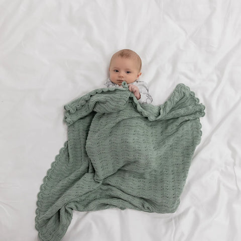 Harper Duck Egg Baby Blanket