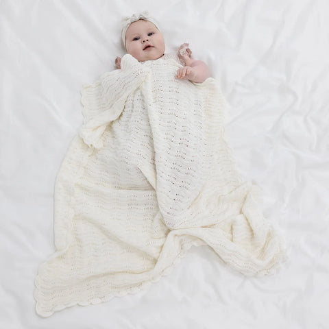 Harper Ivory Baby Blanket