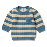 Bluestone Knitted Stripe Pocket Jumper AW23