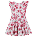 Antique Floral S/S Mia Dress- Rosewood SS22
