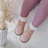 Lily Boot- Pink with detail