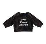 LOVE PEACE ANARKID WASHED SWEATER