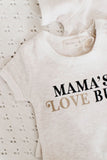 Mama’s Love Bug Romper- Oatmeal