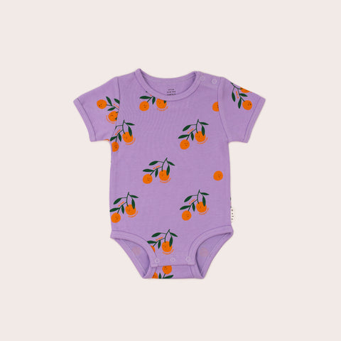 Clementine Short Sleeve Bodysuit- Lilac SS21