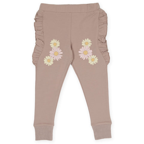 Rose Taupe Frill Trackies AW22
